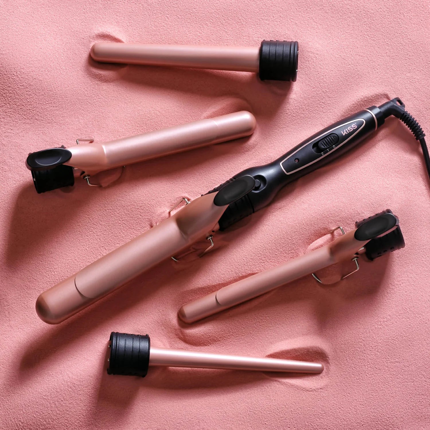 KISS Colors &amp; Care 5-in-1 Interchangeable Curling Iron