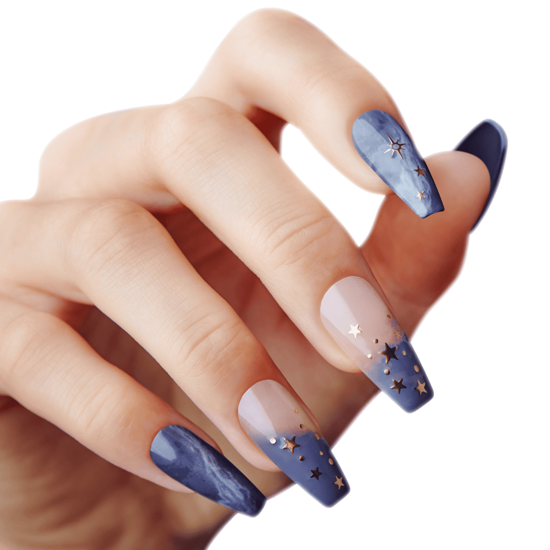 KISS Voguish Fantasy Halloween Clowning - Uñas Coffin Magnéticas Brillan en la Oscuridad